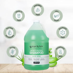 Ginger Lily Farms Aloe Vera Moisturizing Shampoo with natural ingredients