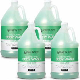 Ginger Lily Farms Aloe Vera Nourishing Body Wash front view with label