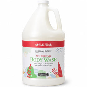 Ginger Lily Farms Apple Pear Body Wash 128oz front view