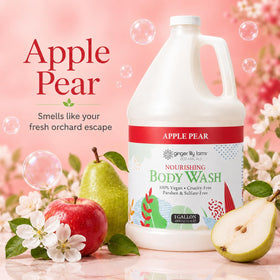 Ginger Lily Farms Apple Pear Body Wash 128oz side view