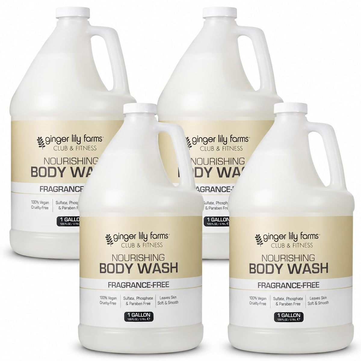 Ginger Lily Farms Body Wash 128oz front view
