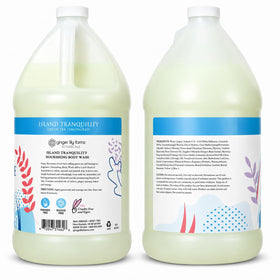 Ginger Lily Farms Body Wash 128oz Island Tranquility back view