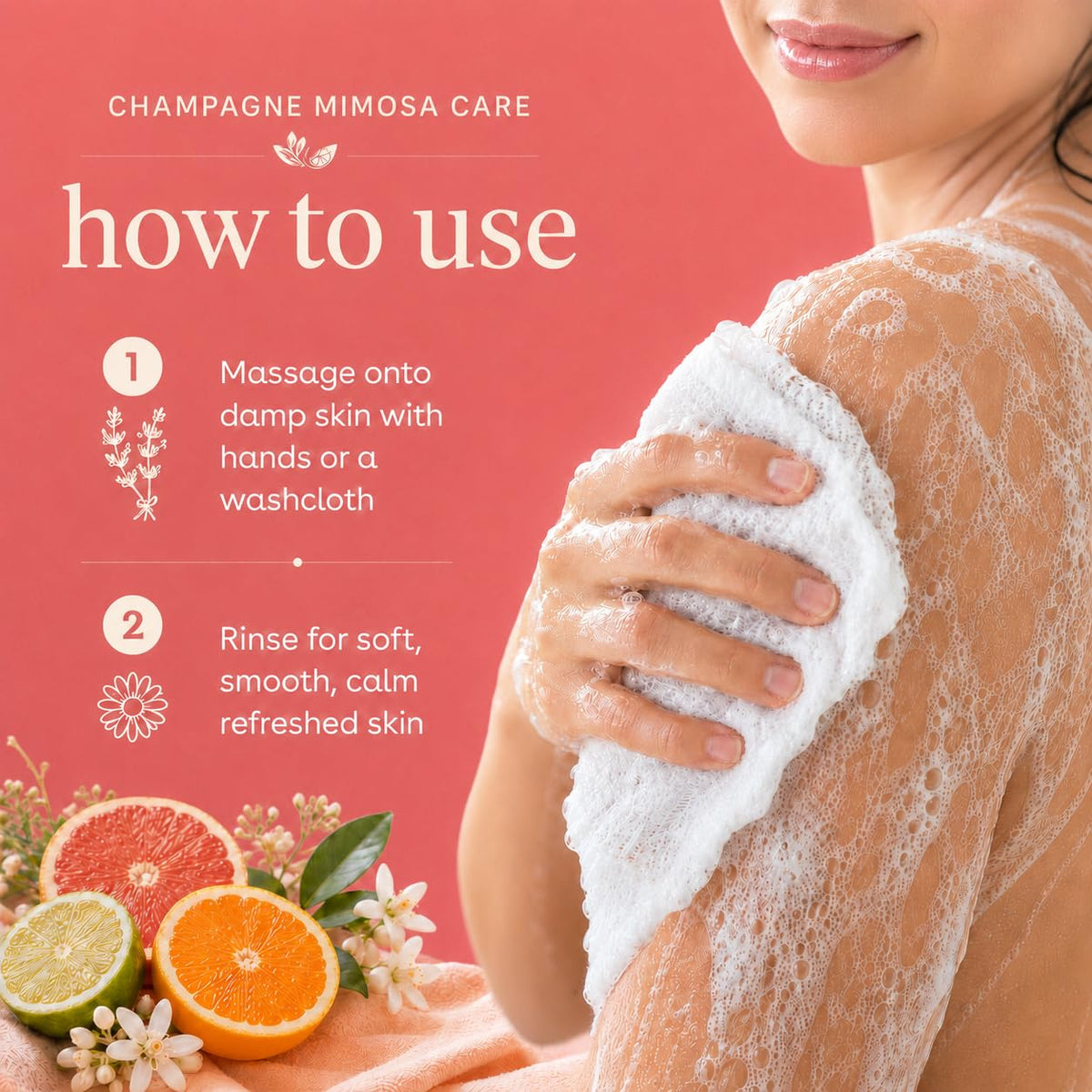 Ginger Lily Farms Champagne Mimosa Body Wash 128oz packaging