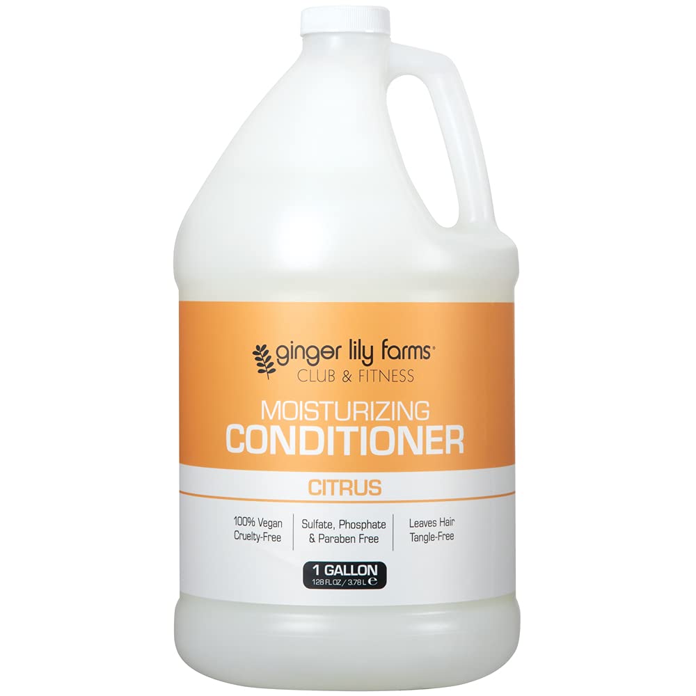 Ginger Lily Farms Citrus Moisturizing Conditioner 1 gallon back view