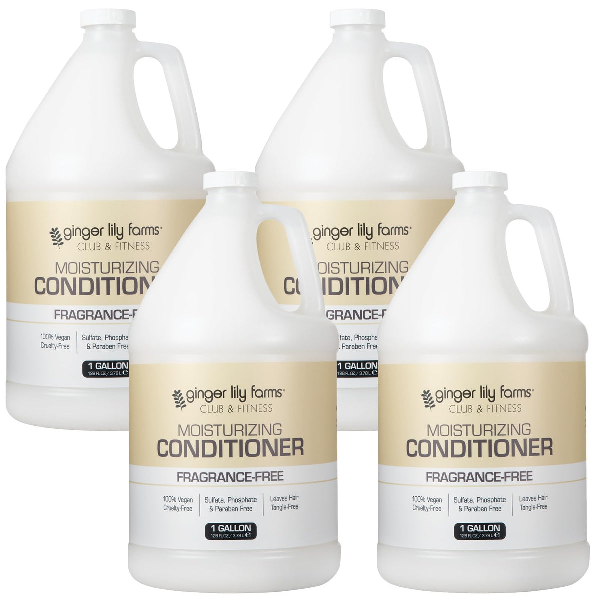 Ginger Lily Farms Club & Fitness Conditioner 128oz front view