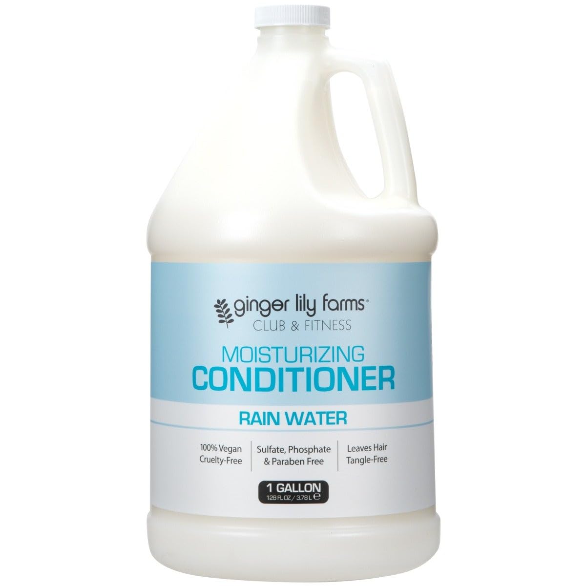 Ginger Lily Farms Club & Fitness Conditioner 128oz Rain Water front view
