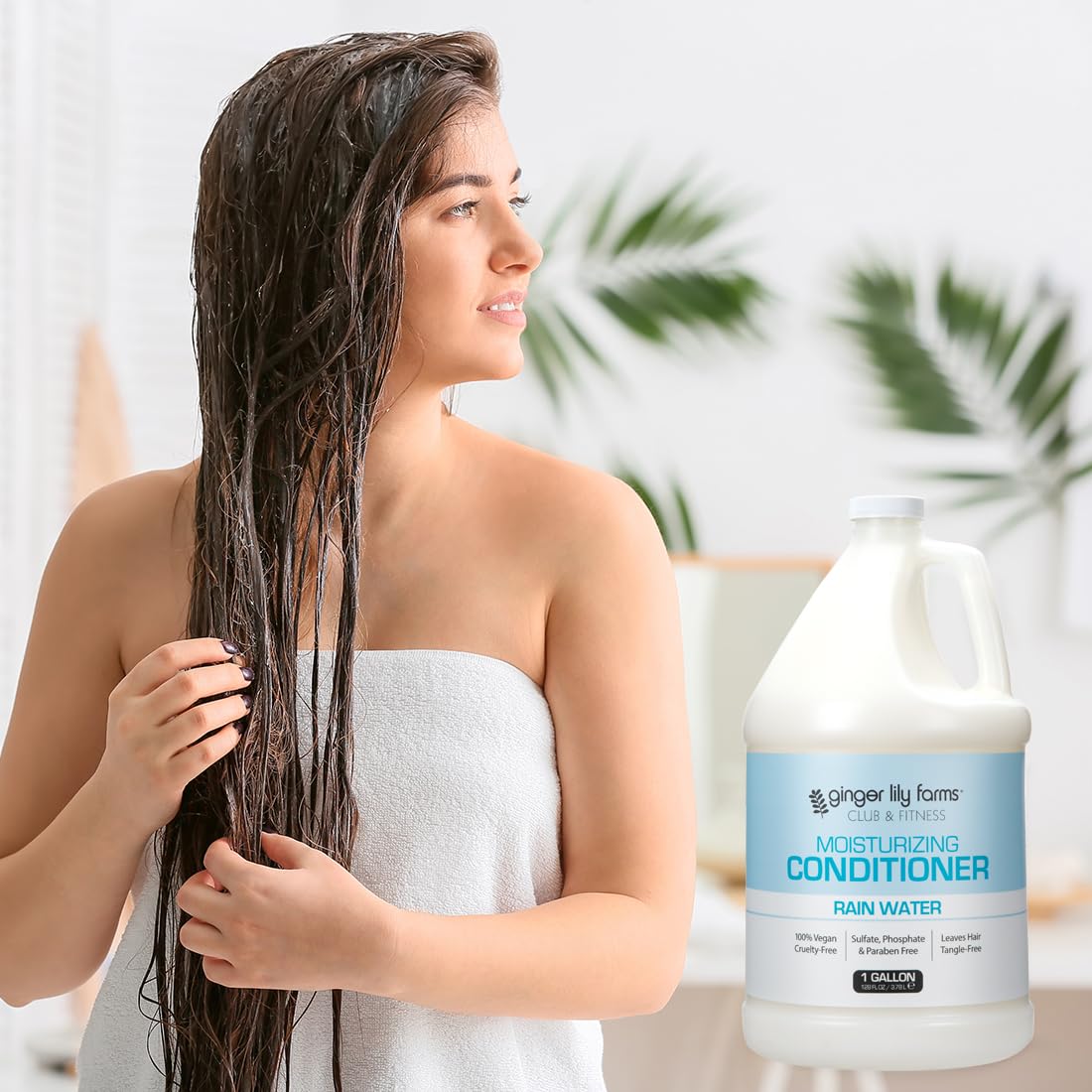 Ginger Lily Farms Club & Fitness Conditioner 128oz refill size
