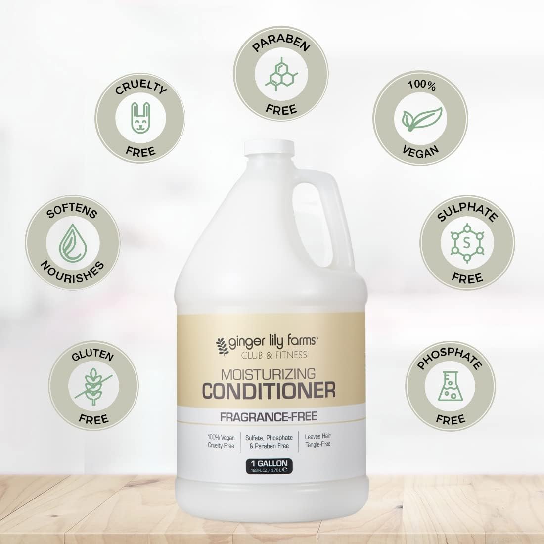 Ginger Lily Farms Club & Fitness Conditioner being poured