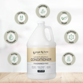 Ginger Lily Farms Club & Fitness Conditioner being poured