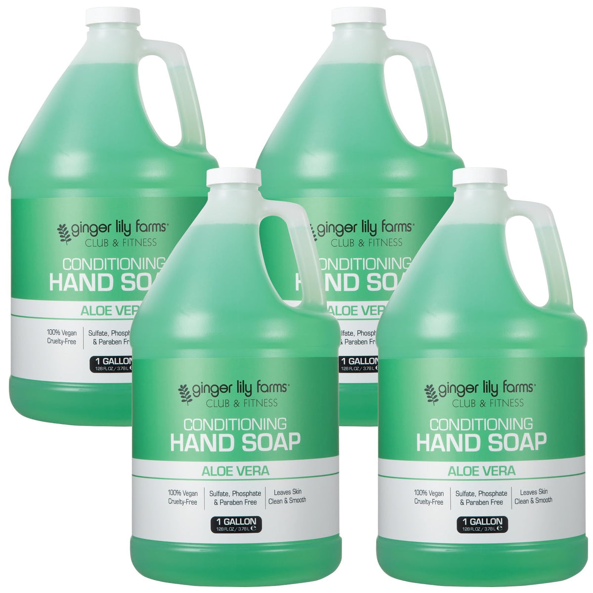 Ginger Lily Farms Club & Fitness Hand Soap 128oz front view