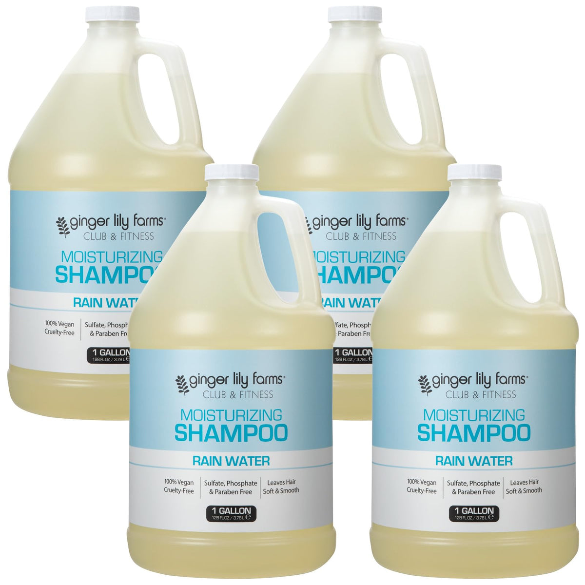 Ginger Lily Farms Club & Fitness Shampoo 128oz front view