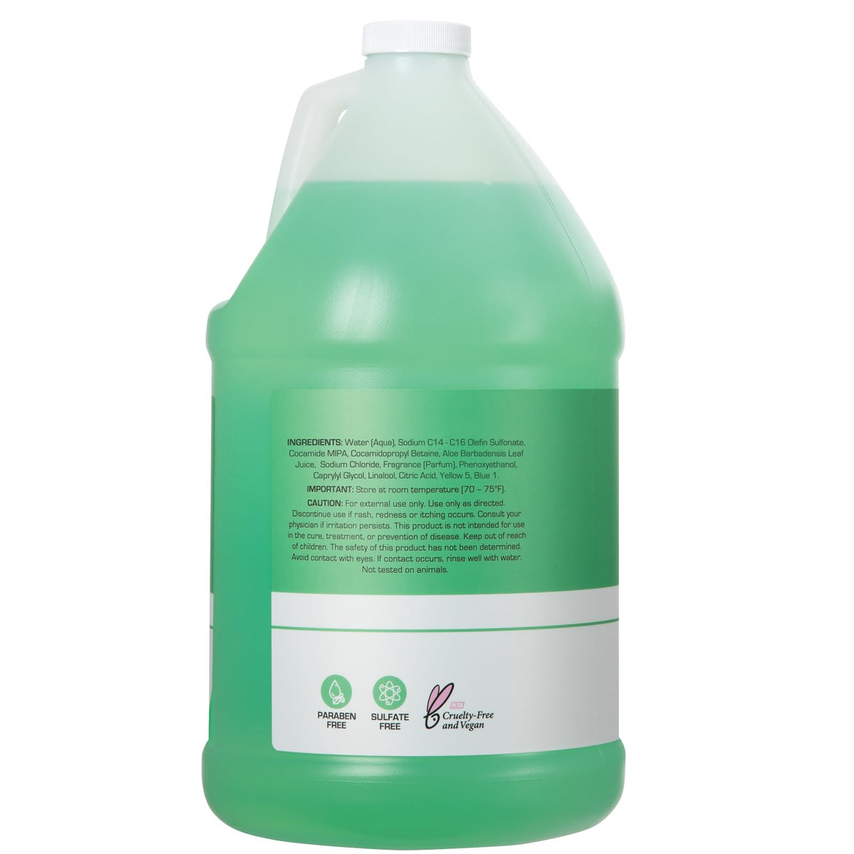 Ginger Lily Farms Club & Fitness Shampoo 128oz side view