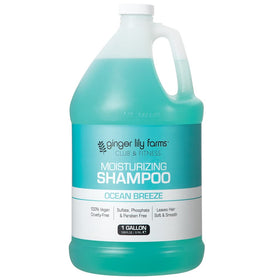 Ginger Lily Farms Club & Fitness Shampoo back view with ingredient list