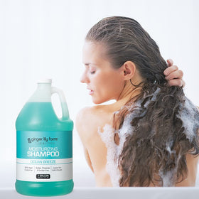 Ginger Lily Farms Club & Fitness Shampoo close-up of bottle neck