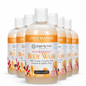 Ginger Lily Farms Coco Mango Body Wash 12oz front view