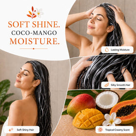 Ginger Lily Farms Coco Mango Conditioner 128oz label close-up