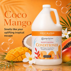 Ginger Lily Farms Coco Mango Conditioner 128oz side view