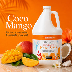 Ginger Lily Farms Coco Mango Hand Soap packaging details