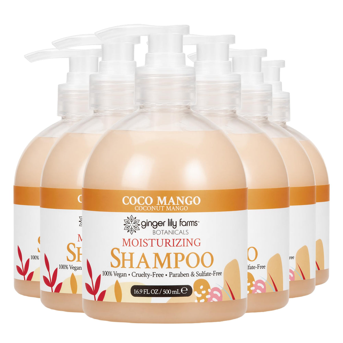Ginger Lily Farms Coco Mango Shampoo 16.9oz front view