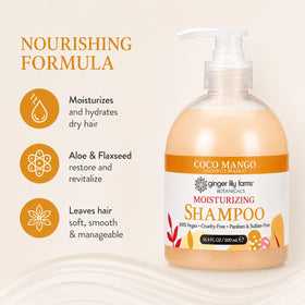 Ginger Lily Farms Coco Mango Shampoo texture on hand