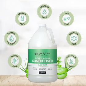 Ginger Lily Farms Conditioner 128oz with Aloe Vera plant
