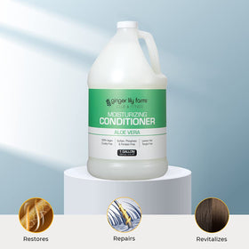 Ginger Lily Farms Conditioner with shower dispenser setup