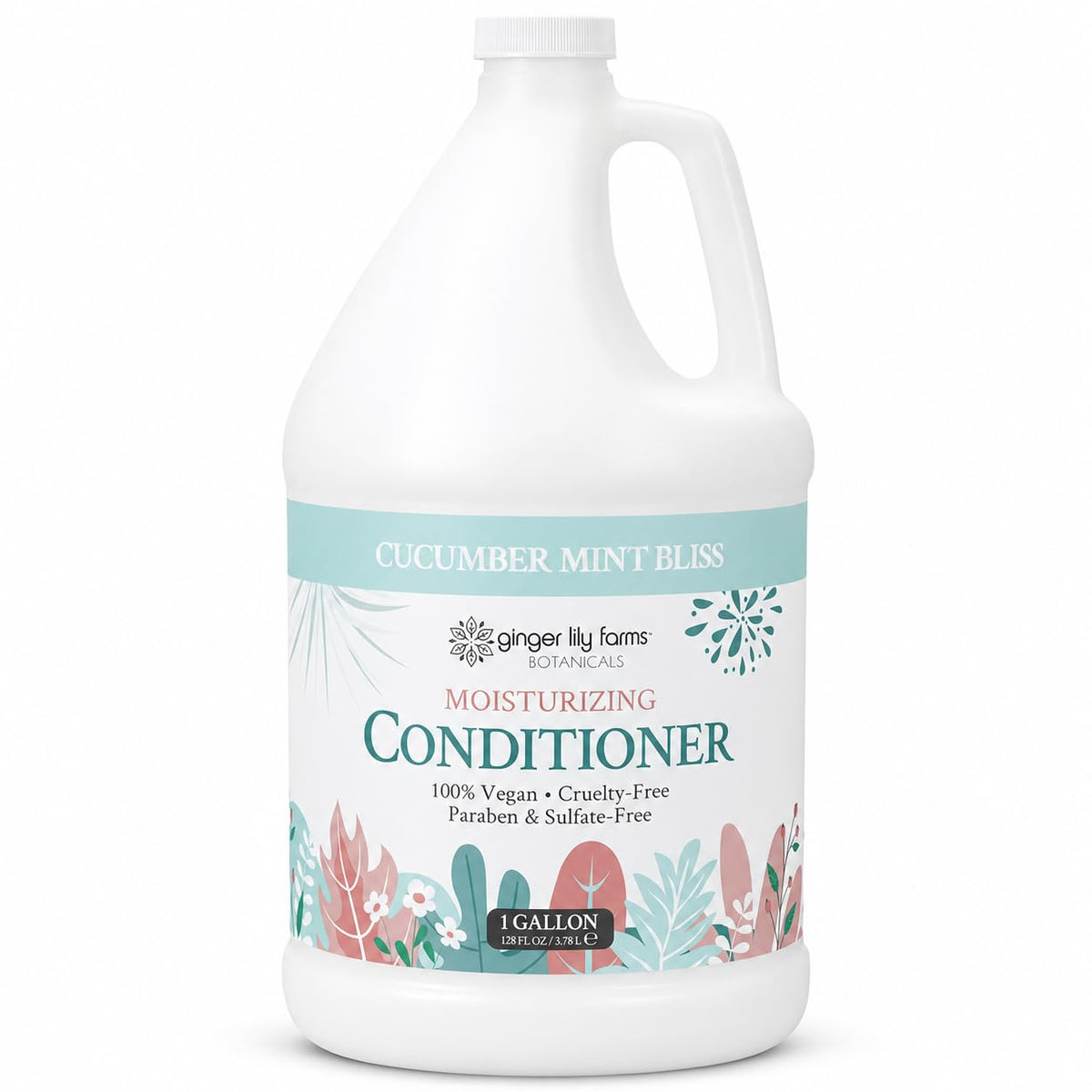 Ginger Lily Farms Cucumber Mint Bliss Conditioner 128oz front view
