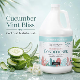 Ginger Lily Farms Cucumber Mint Bliss Conditioner 128oz side view