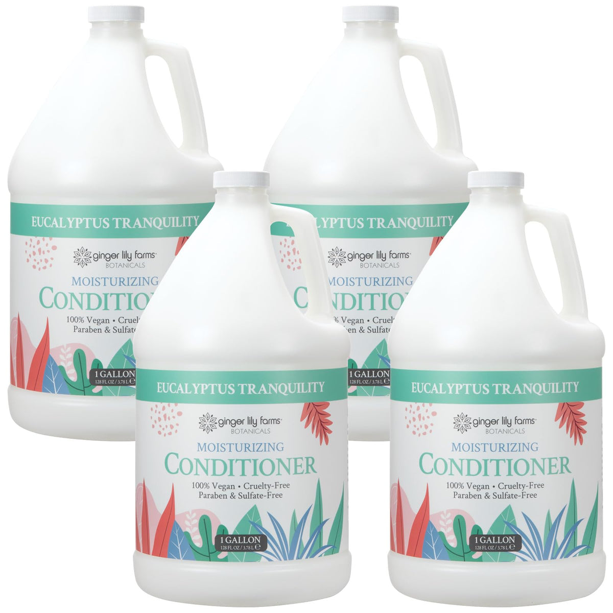 Ginger Lily Farms Eucalyptus Tranquility Conditioner 128oz front view