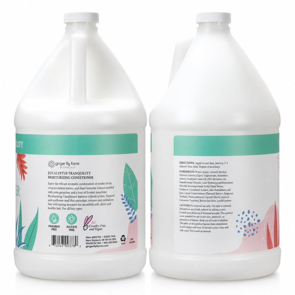 Ginger Lily Farms Eucalyptus Tranquility Conditioner side view