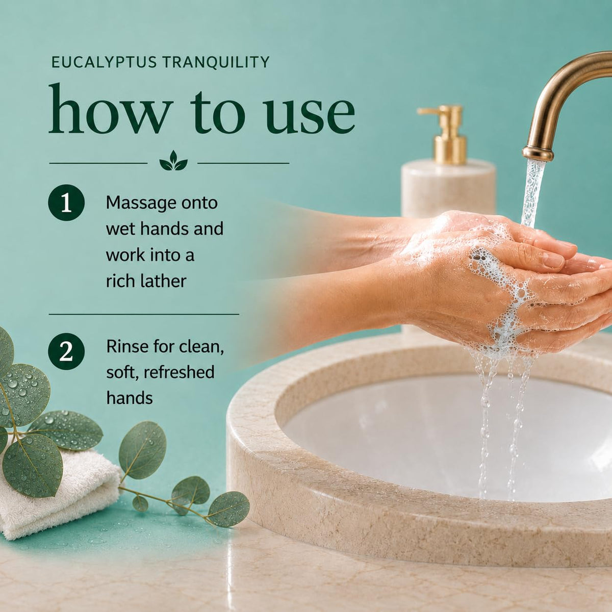 Ginger Lily Farms Eucalyptus Tranquility Hand Soap packaging