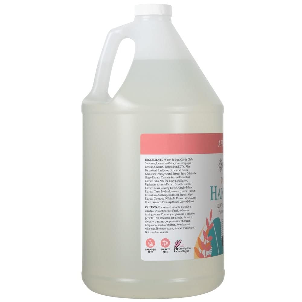 Ginger Lily Farms Foaming Hand Soap 128oz Apple Pear ingredients