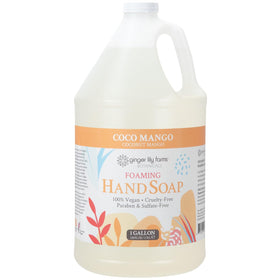 Ginger Lily Farms Foaming Hand Soap 128oz Coco Mango front view