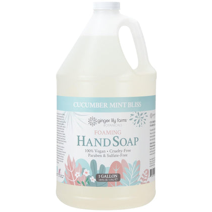 Ginger Lily Farms Foaming Hand Soap 128oz front view