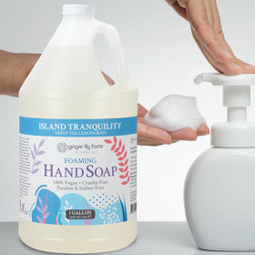 Ginger Lily Farms Foaming Hand Soap 128oz Island Tranquility packaging