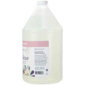 Ginger Lily Farms Foaming Hand Soap 128oz Whispering Rose side view