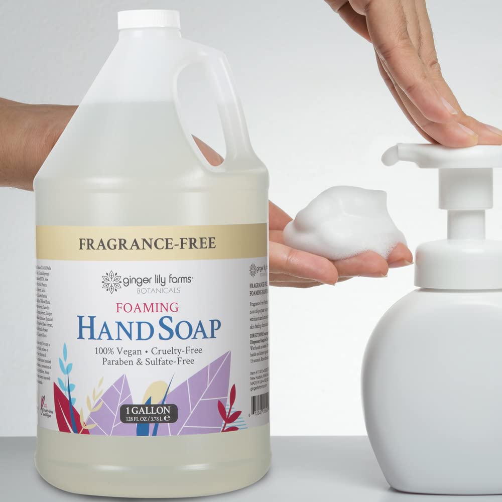 Ginger Lily Farms Foaming Hand Soap 128oz with botanical ingredients