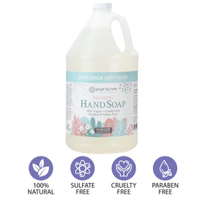 Ginger Lily Farms Foaming Hand Soap 128oz with dispenser