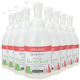 Ginger Lily Farms Foaming Hand Soap 20oz Apple Pear front view