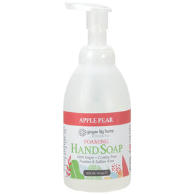 Ginger Lily Farms Foaming Hand Soap 20oz Apple Pear front view
