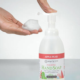 Ginger Lily Farms Foaming Hand Soap 20oz Apple Pear packaging