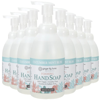 Ginger Lily Farms Foaming Hand Soap 20oz bottle front view