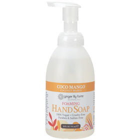 Ginger Lily Farms Foaming Hand Soap 20oz Coco Mango bottle with pump