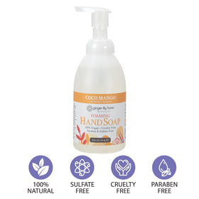 Ginger Lily Farms Foaming Hand Soap 20oz Coco Mango lifestyle scene