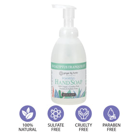 Ginger Lily Farms Foaming Hand Soap 20oz Eucalyptus back view