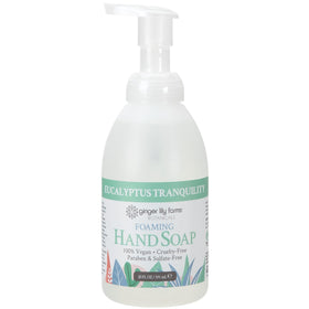 Ginger Lily Farms Foaming Hand Soap 20oz Eucalyptus bottle with pump