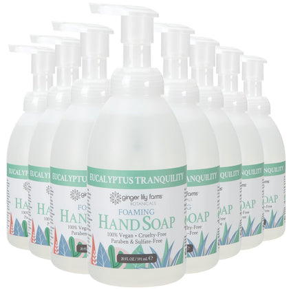Ginger Lily Farms Foaming Hand Soap 20oz Eucalyptus front view