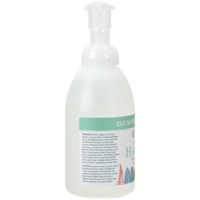 Ginger Lily Farms Foaming Hand Soap 20oz Eucalyptus ingredients close-up