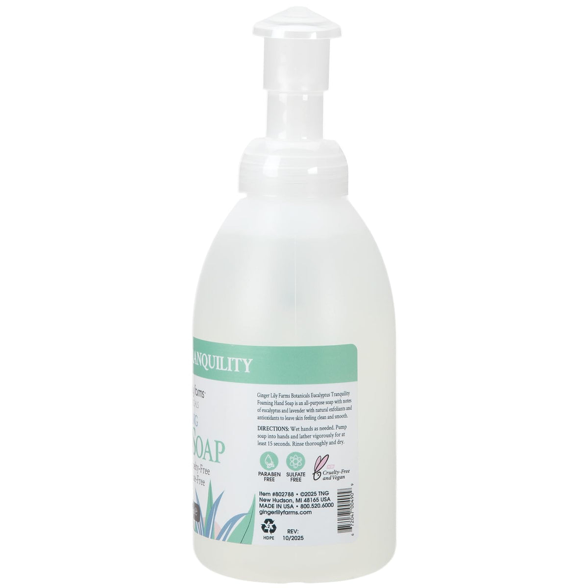 Ginger Lily Farms Foaming Hand Soap 20oz Eucalyptus lifestyle scene
