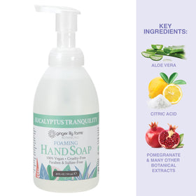 Ginger Lily Farms Foaming Hand Soap 20oz Eucalyptus packaging